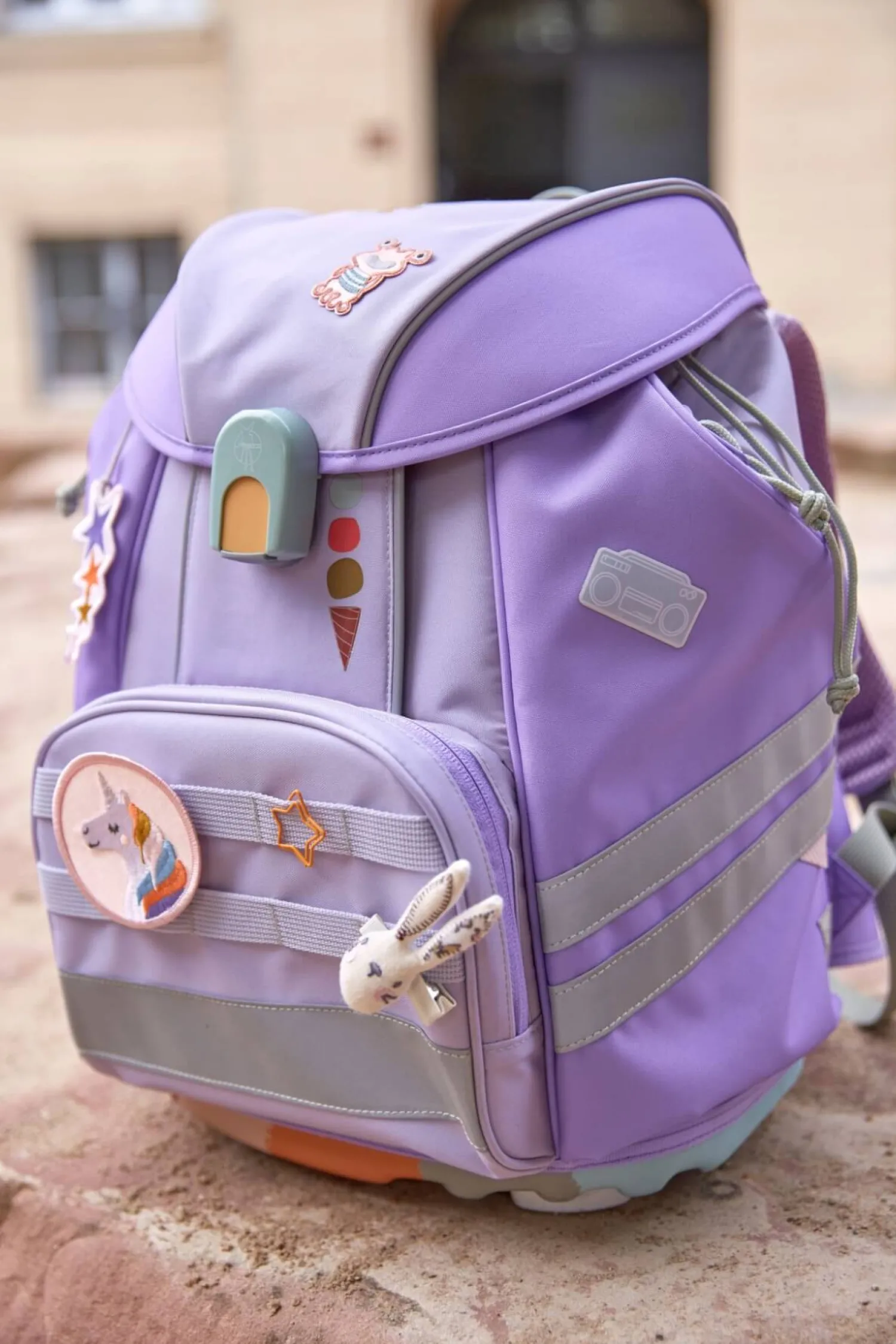 Dzieci Lassig Piórnik na przybory szkolne Unique, violet lavender