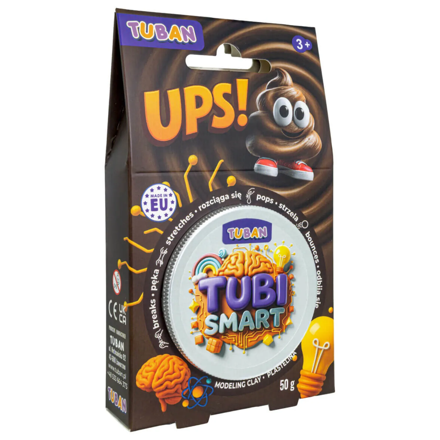 Tuban Plastelina Tubi Smart - UPS!, 50g