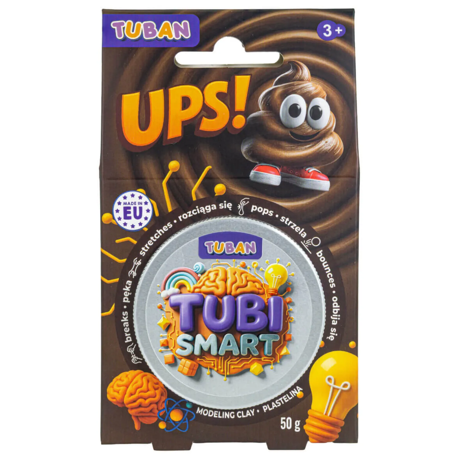 Tuban Plastelina Tubi Smart - UPS!, 50g