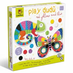 Ludattica PLAY DUDÙ - zestaw edukacyjny dla najmłodszych 2w1 - KOLORY - puzzle konturowe i gra memo