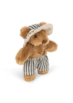 Konges slojd Pluszowy Miś podróżnik w pudełku - blue stripe