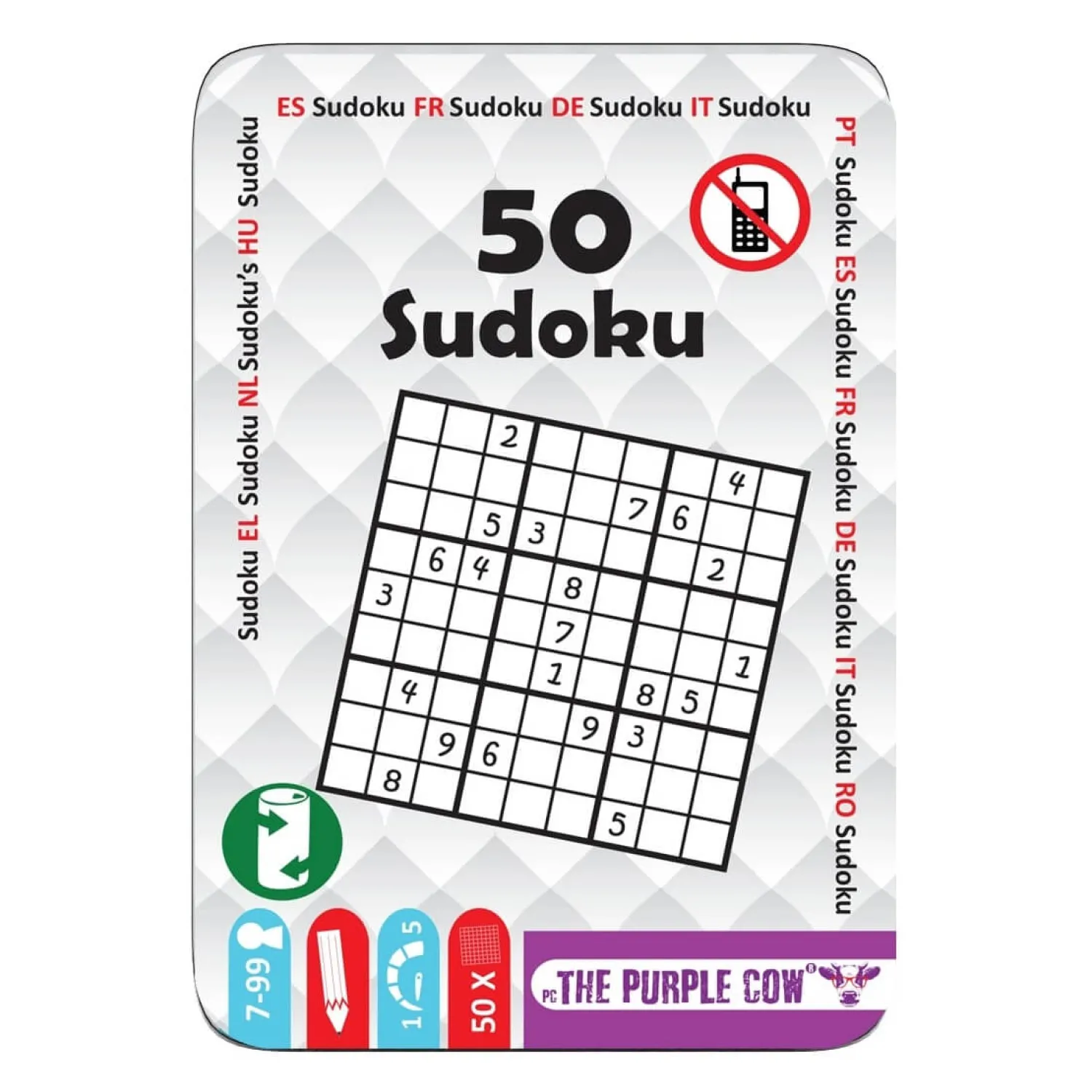 The Purple Cow Podróżne łamigłówki - 50 Sudoku
