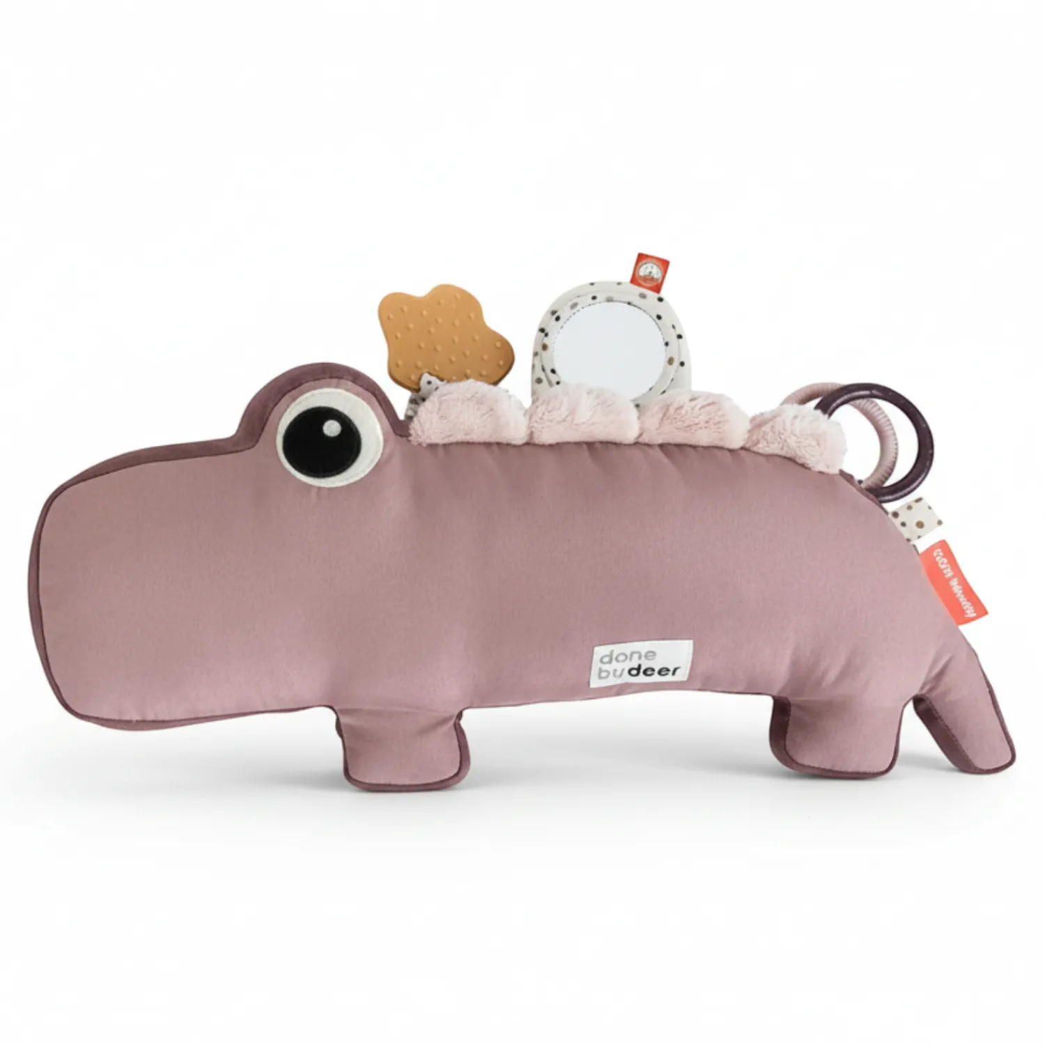 Done by Deer Poduszka z zabawkami Croco powder
