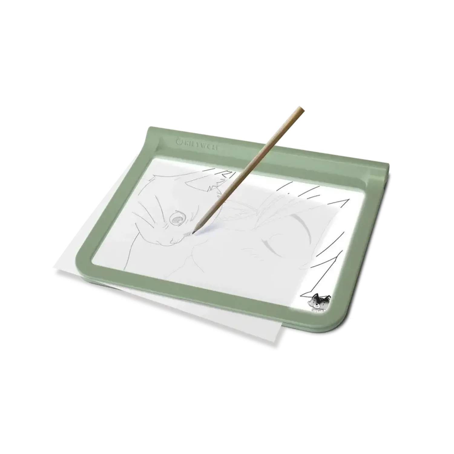 Kidywolf Podświetlany tablet do nauki pisania i rysowania KIDYDRAW-PRO - zielony