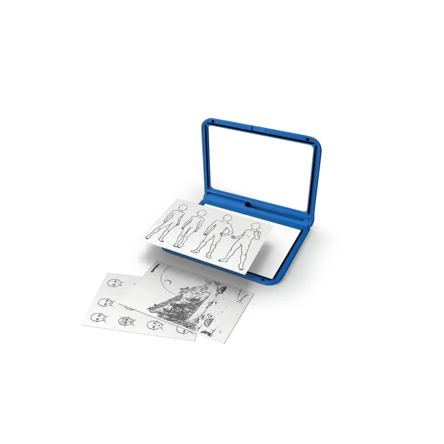 Kidywolf Podświetlany tablet do nauki pisania i rysowania KIDYDRAW-PRO - niebieski