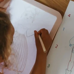 Kidywolf Podświetlany tablet do nauki pisania i rysowania KIDYDRAW-PRO - różowy