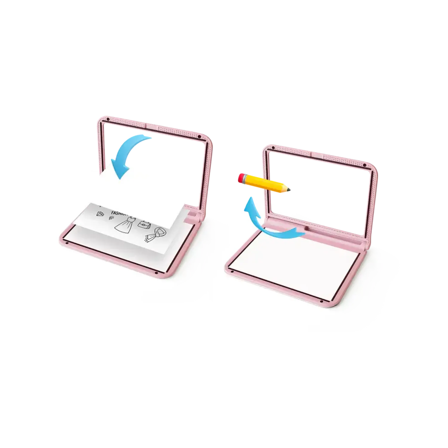 Kidywolf Podświetlany tablet do nauki pisania i rysowania KIDYDRAW-PRO - różowy