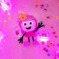 Glo Pals Postać do kąpieli Ida - zestaw z dwiema kostkami sensorycznymi świecącymi w wodzie