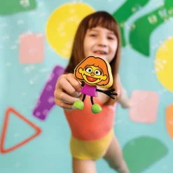 Glo Pals Postać do kąpieli Julia Ulica Sezamkowa - zestaw z dwiema kostkami sensorycznymi świecącymi w wodzie