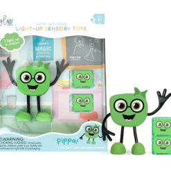 Glo Pals Postać do kąpieli Pippa - zestaw z dwiema kostkami sensorycznymi świecącymi w wodzie