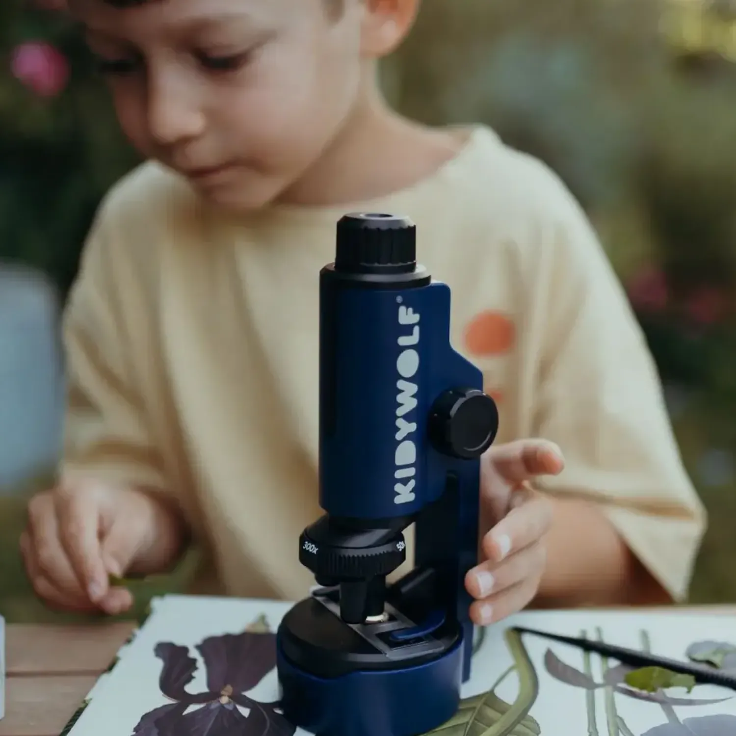 Kidywolf Przenośny mikroskop KIDYMICROSCOPE - granatowy