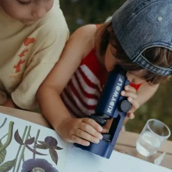 Kidywolf Przenośny mikroskop KIDYMICROSCOPE - granatowy