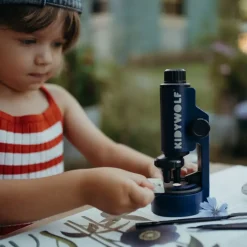 Kidywolf Przenośny mikroskop KIDYMICROSCOPE - granatowy