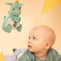Lilliputiens Przytulanka aktywizująca z lusterkiem "A kuku" Smok Joe 6 m+