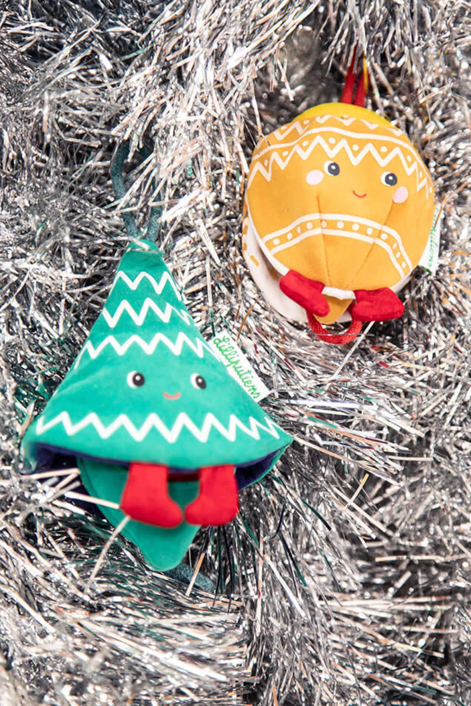 Lilliputiens Przytulanka bombka dwustronna elf - bombka biała