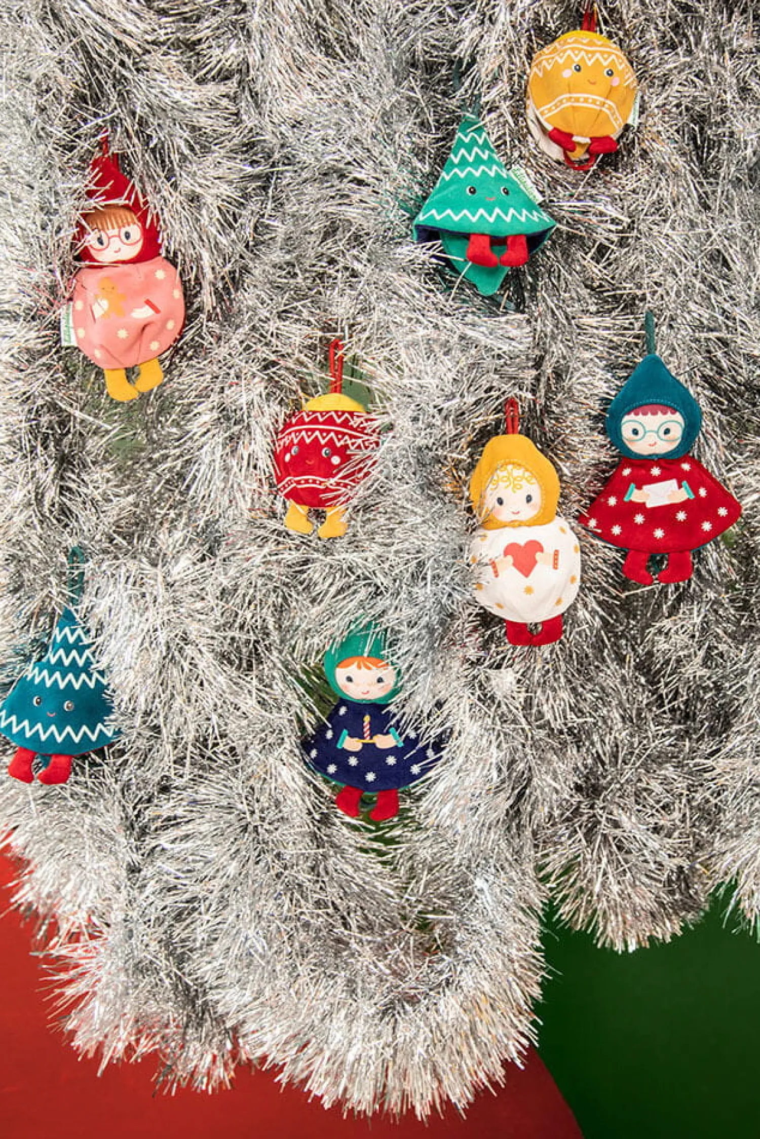 Lilliputiens Przytulanka bombka dwustronna elf - bombka biała