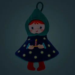 Lilliputiens Przytulanka bombka dwustronna elf - choinka niebieska