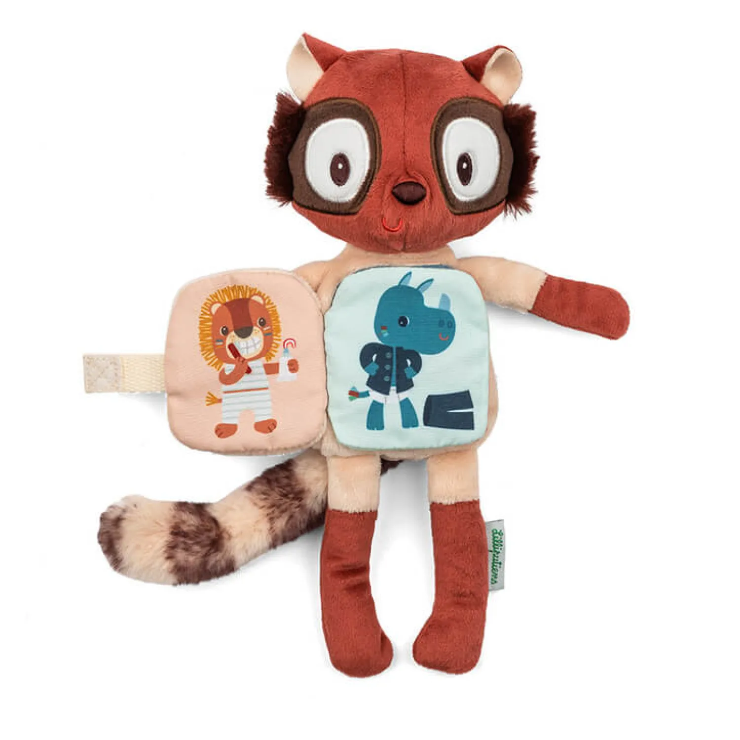 Lilliputiens Przytulanka z książeczką Lemur Elvis 6m+