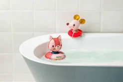 Lilliputiens Przytulanki do kąpieli Kotka Jeanne i Myszka Nina 6 m+