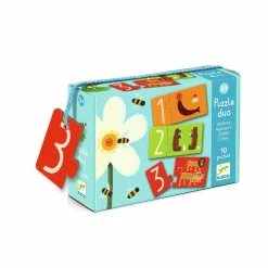 Djeco Puzzle łączenie liczb i liter