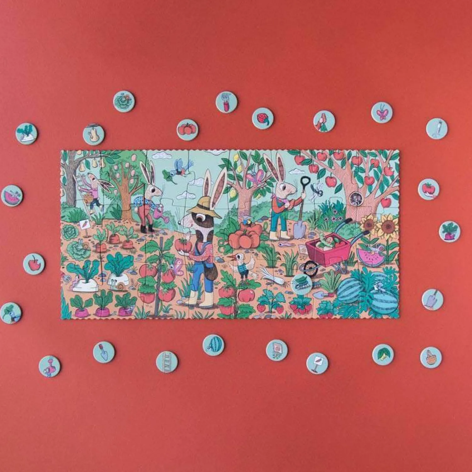 Londji Puzzle dla dzieci Ogród Króliczków