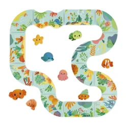 Janod Puzzle do kąpieli Tor ze zwierzątkami 18m+