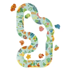 Janod Puzzle do kąpieli Tor ze zwierzątkami 18m+