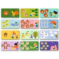 Djeco Puzzle duo łączenie liczb