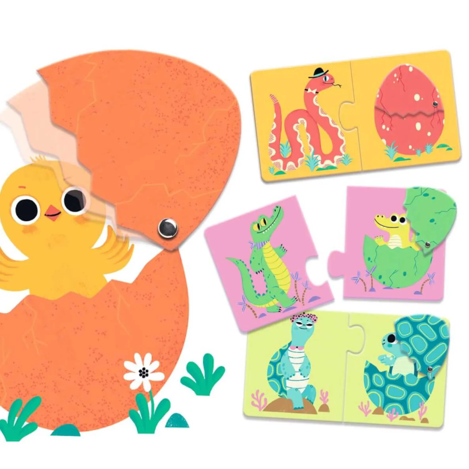 Djeco Puzzle duo ZABAWNE JAJKA