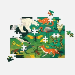 Mudpuppy Puzzle dwustronne Drapieżniki lądowe i wodne 100 elementów 6+