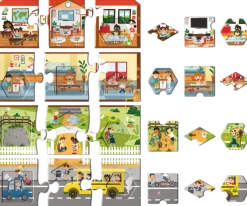 Adventerra Games Puzzle edukacyjne dla dzieci My Eco School
