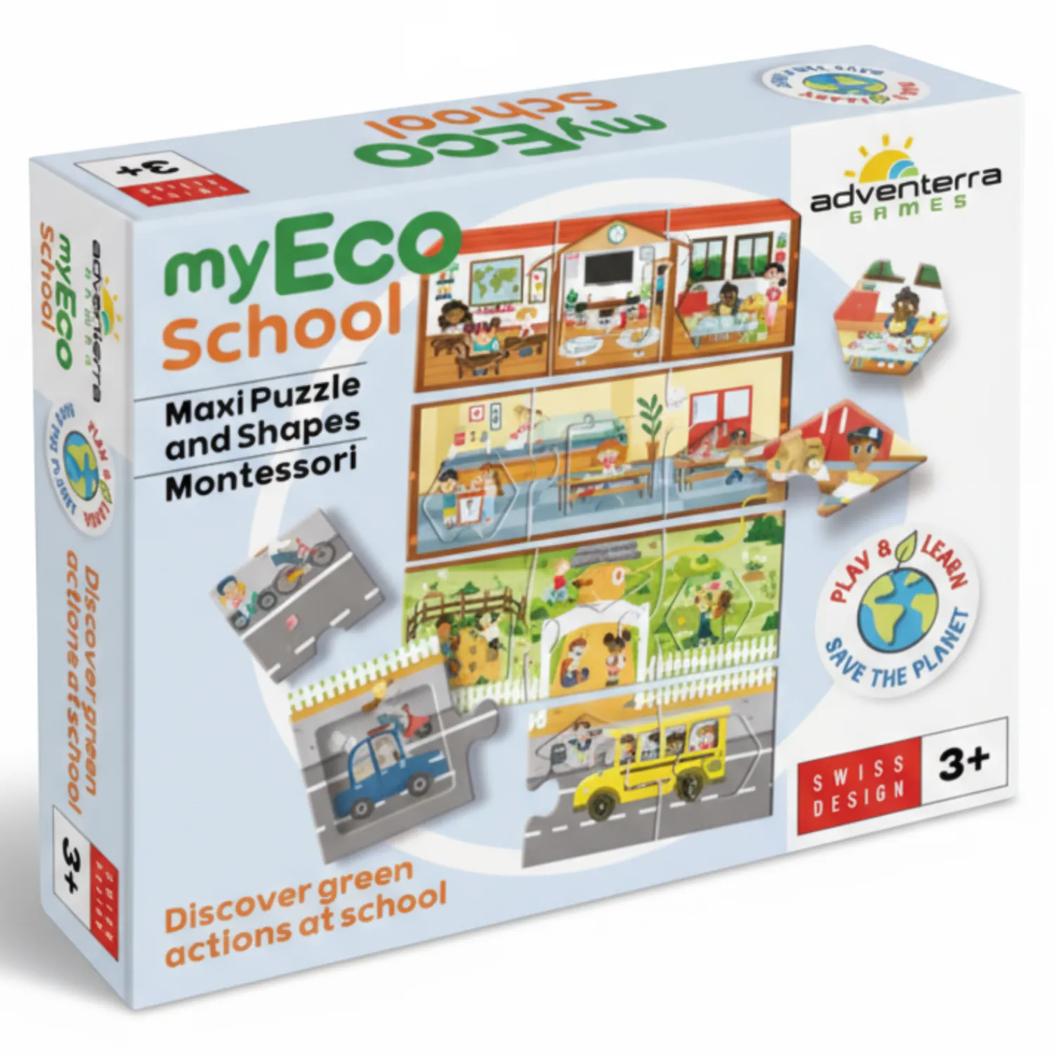 Adventerra Games Puzzle edukacyjne dla dzieci My Eco School