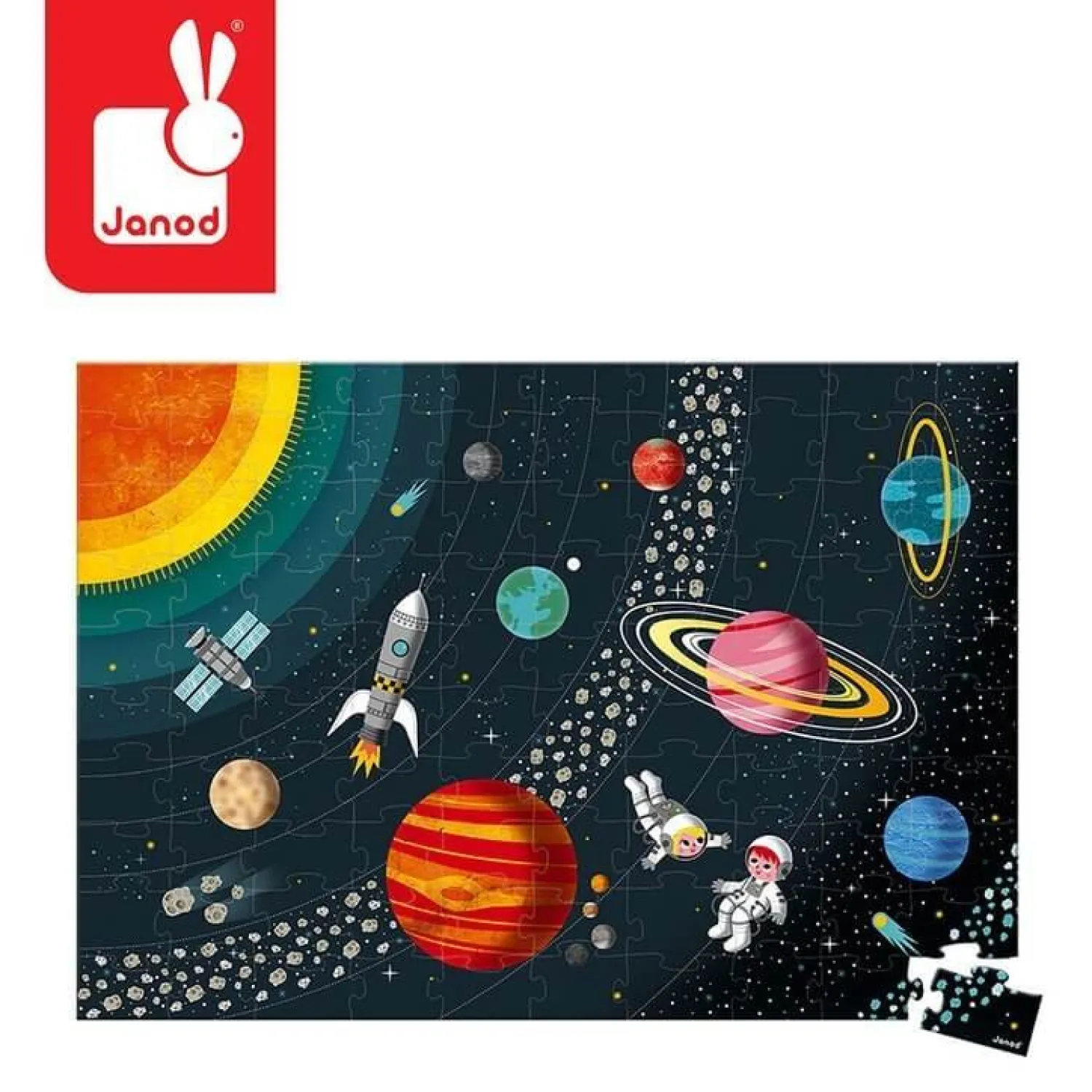Janod Puzzle edukacyjne Układ słoneczny 100 elementów 5+