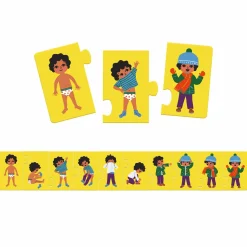 Djeco Puzzle 10 elementowe UBIERAM SIĘ -nowa wersja