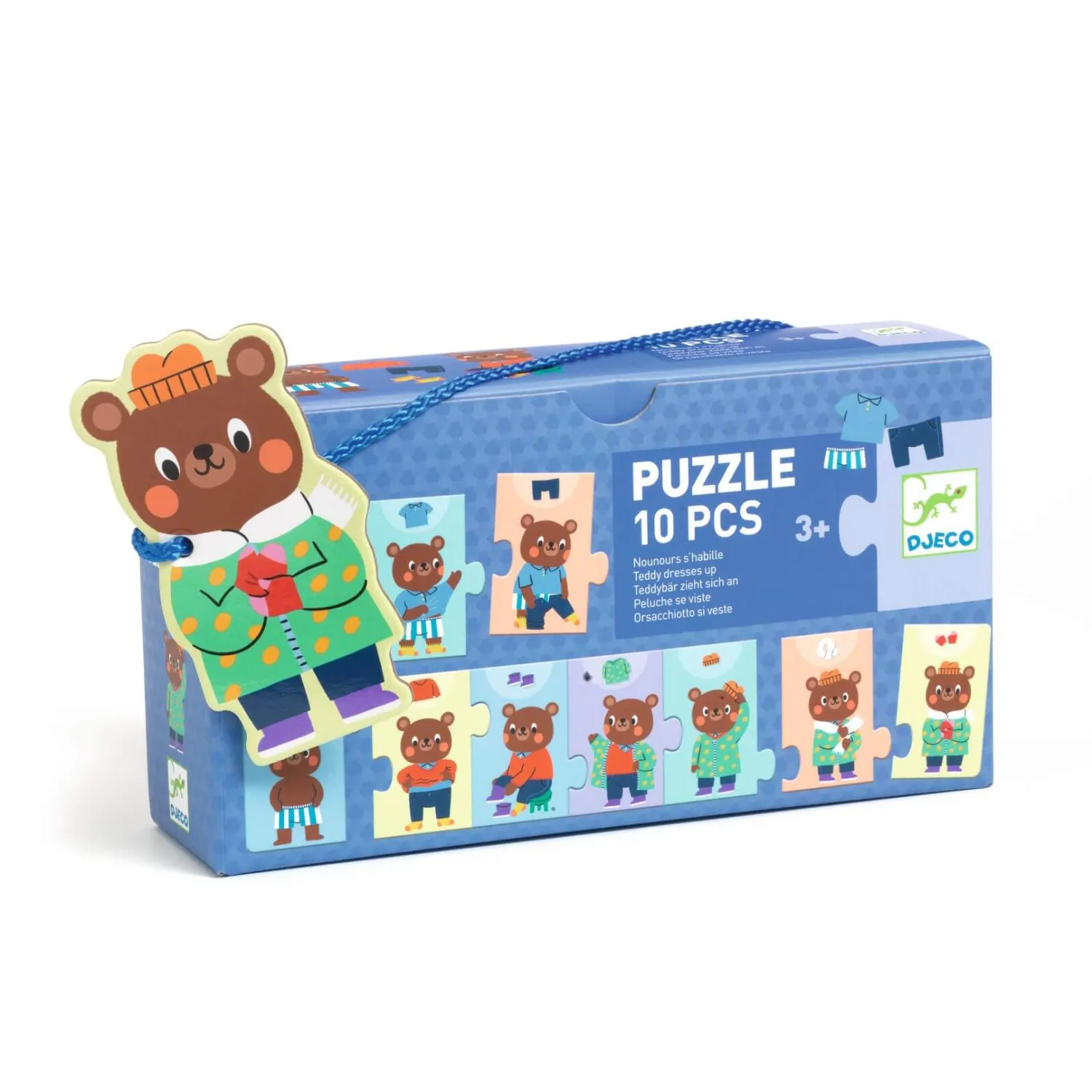 Djeco Puzzle 10 elem. UBIERANKI MISIA TEDDY'EGO