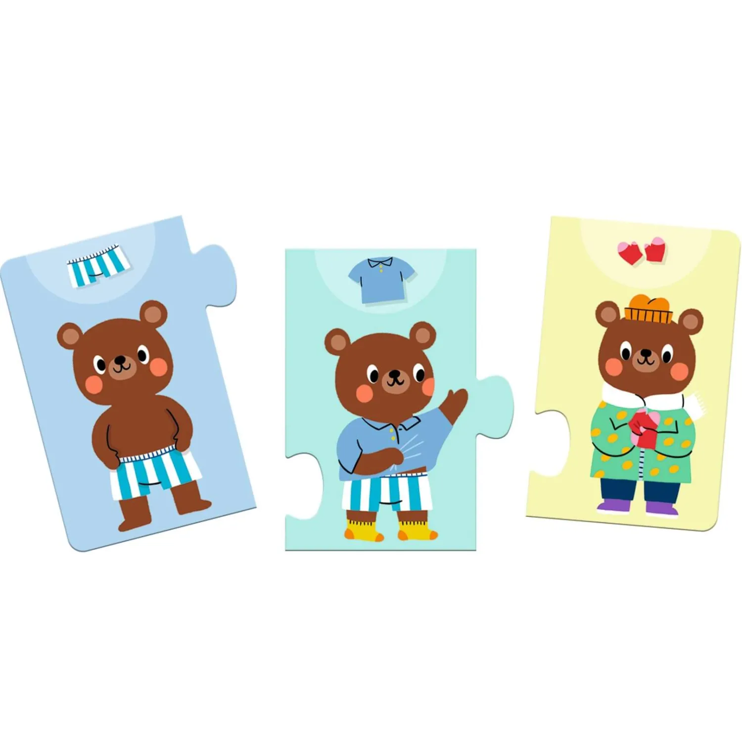 Djeco Puzzle 10 elem. UBIERANKI MISIA TEDDY'EGO