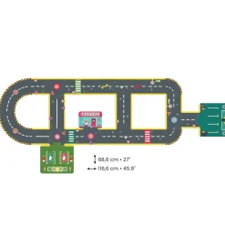 Djeco Puzzle kartonowe drogi ulice CRAZY MOTORS