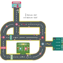 Djeco Puzzle kartonowe drogi ulice CRAZY MOTORS