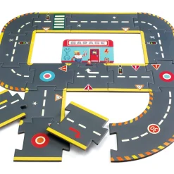 Djeco Puzzle kartonowe drogi ulice CRAZY MOTORS
