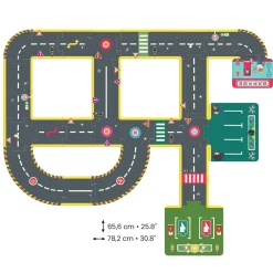 Djeco Puzzle kartonowe drogi ulice CRAZY MOTORS