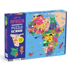 Mudpuppy Puzzle konturowe Mapa Afryki 70 elementów 5+