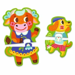 Djeco Puzzle MAŁE I DUŻE NA FARMIE