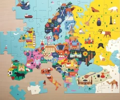 Mudpuppy Puzzle Mapa Europy z elementami w kształcie państw 5+