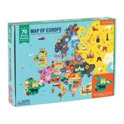 Mudpuppy Puzzle Mapa Europy z elementami w kształcie państw 5+