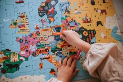 Mudpuppy Puzzle Mapa Europy z elementami w kształcie państw 5+