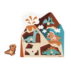 Janod Puzzle muzyczne Dinozaury 18m+