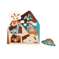 Janod Puzzle muzyczne Dinozaury 18m+