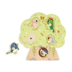 Janod Puzzle muzyczne Odgłosy ptaków 18m+