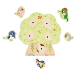 Janod Puzzle muzyczne Odgłosy ptaków 18m+