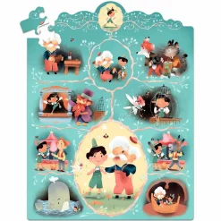 Djeco Puzzle opowieść - PINOKIO 54 el.